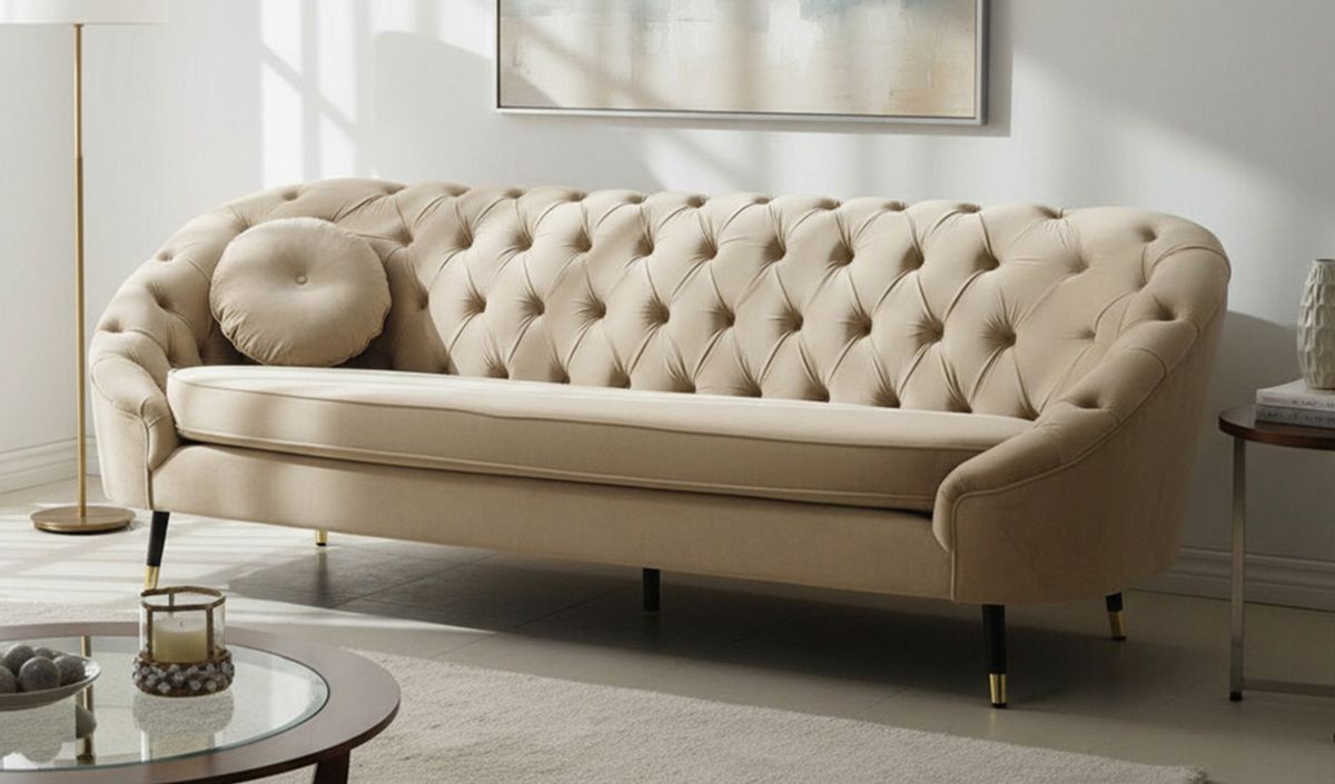 Gestepptes 2,5-Sitzer Sofa Kooper