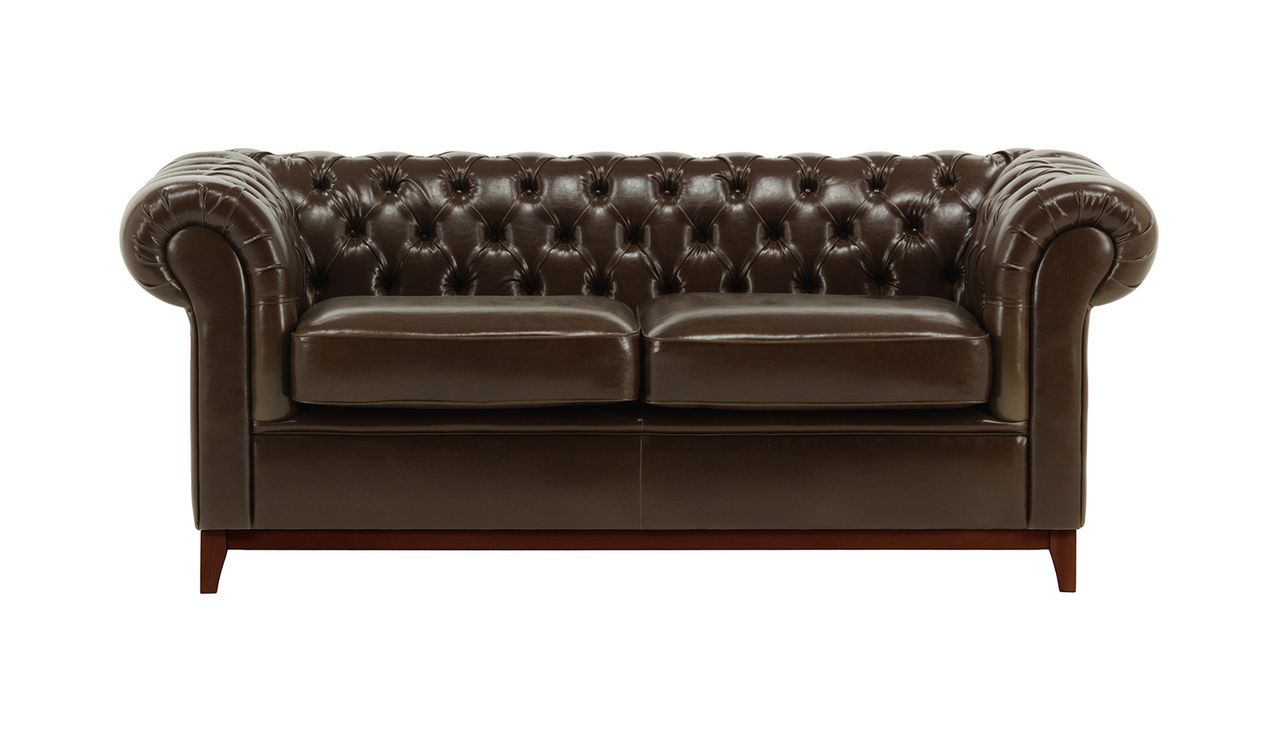 Dreisitzer-Sofa Chesterfield Wood aus veganem Ökoleder - preis | SLF24