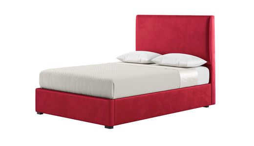 Polsterbett Darcy 140x200 mit glattem Kopfteil