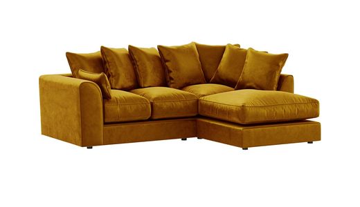 Rechtsseitiges Ecksofa Dillon Velvet
