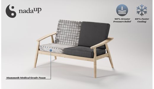 Zweisitzer Sofa Demure aus medizinischem Schaumstoff Zweisitzer Sofa Demure aus medizinischem Schaumstoff