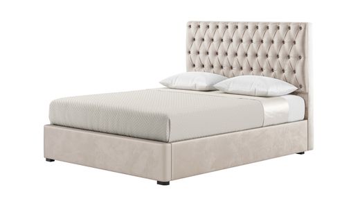 Polsterbett Jewel 180x200 mit gestepptem Kopfteil Polsterbett Jewel 180x200 mit gestepptem Kopfteil