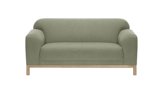 Zweisitzer-Sofa Sepia