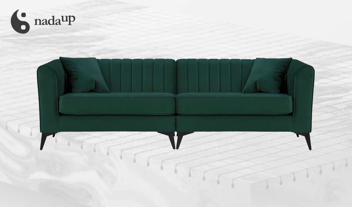 4- Sitzer Sofa Mary in der Mitte verbunden aus medizinischem Schaumstoff