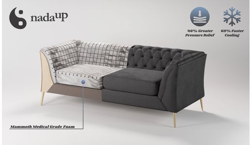 Zweisitzer-Sofa Chesterfield Modern aus medizinischem Schaumstoff Zweisitzer-Sofa Chesterfield Modern aus medizinischem Schaumstoff