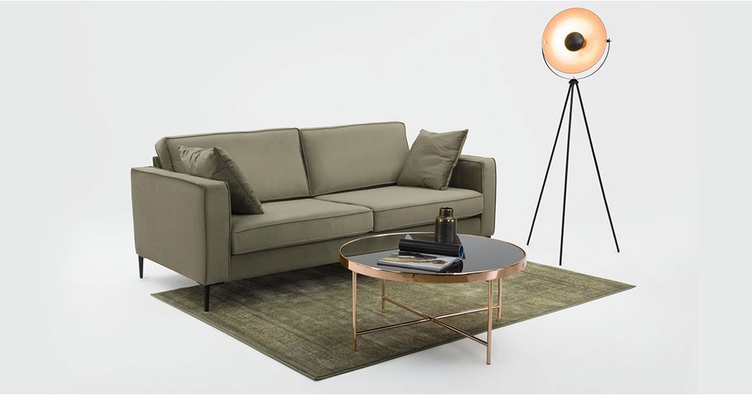 Sofas auf Beinen aus Metall - Top 5 Produkte