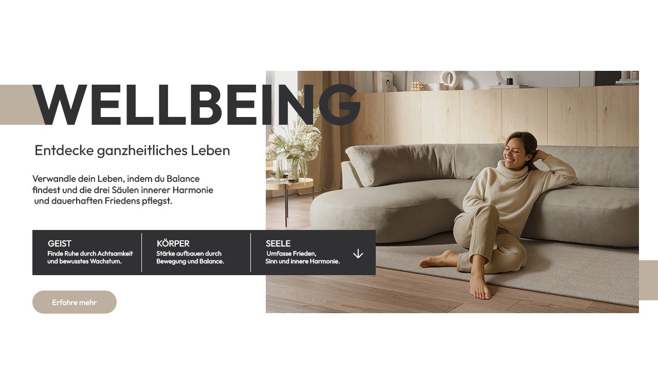 Ein Sofa, das Geist, Körper und Seele unterstützt